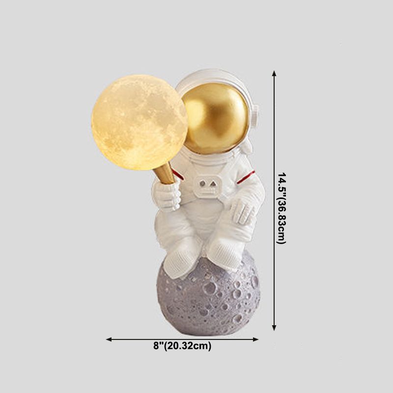 ASTRONAUT MODERNA ASTRONAUT Forma Night Table Resina 1 Luce Light Table Light