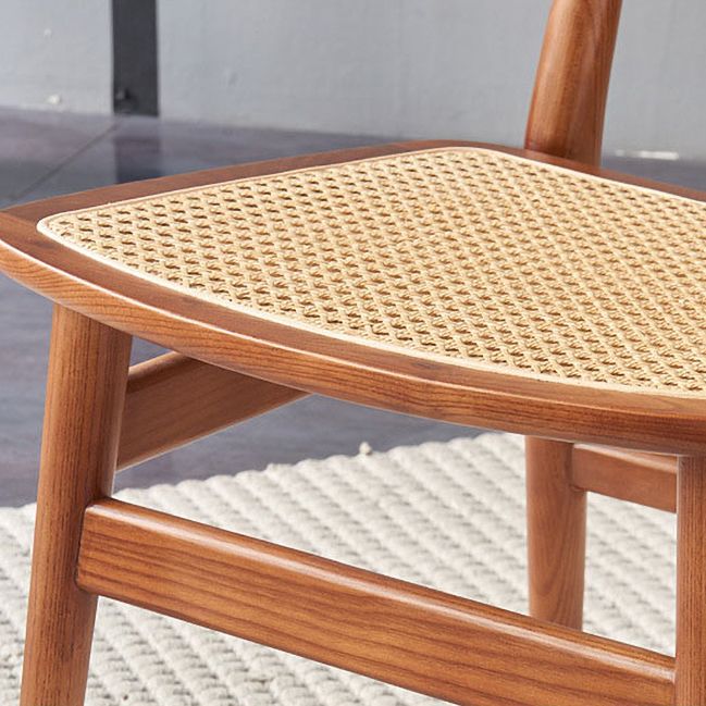 Chaise en bois de chêne de style contemporain, cuisine, salle à manger, chaises latérales à dossier ouvert