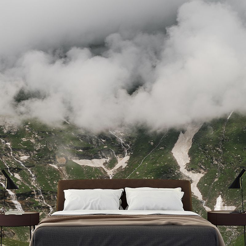 Vivid Style Mountain Wall Mural Wallpaper Photography Mildew Resistant for Home