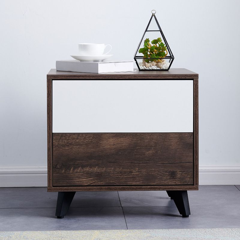 15.74" Wide Contemporary Accent Chest with Drawers Rectangle  Wood Chest