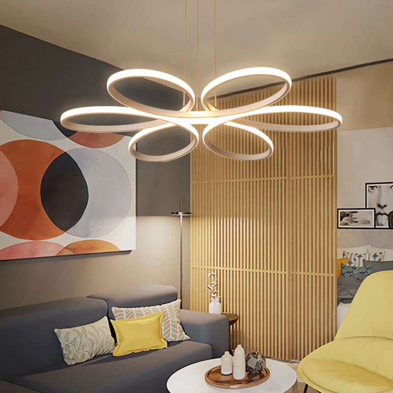 Postmodern Chandelier Light Fixtures 1-Light Suspension Pendant Lamps for Living Room