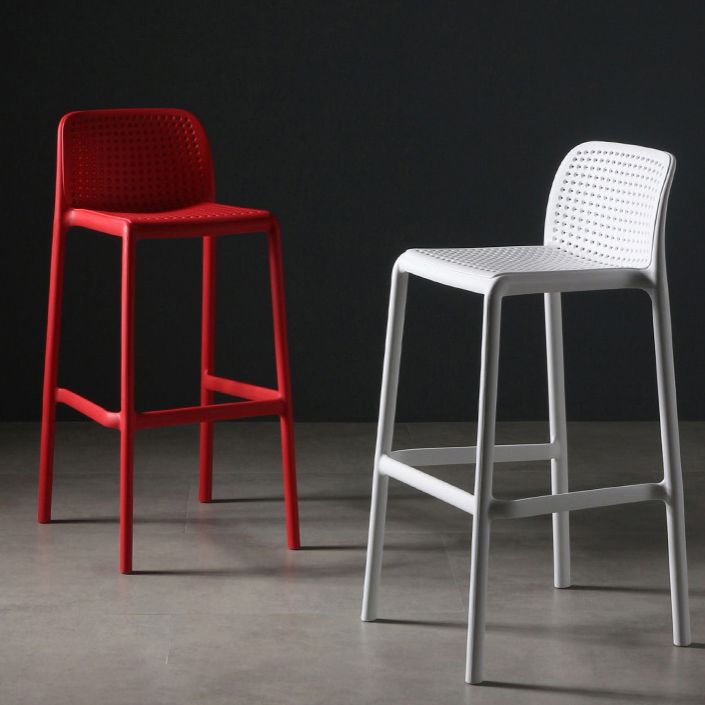 Modern Bar-stool Plastic Counter Bar Stool for Kitchen Bar with Plastic Legs