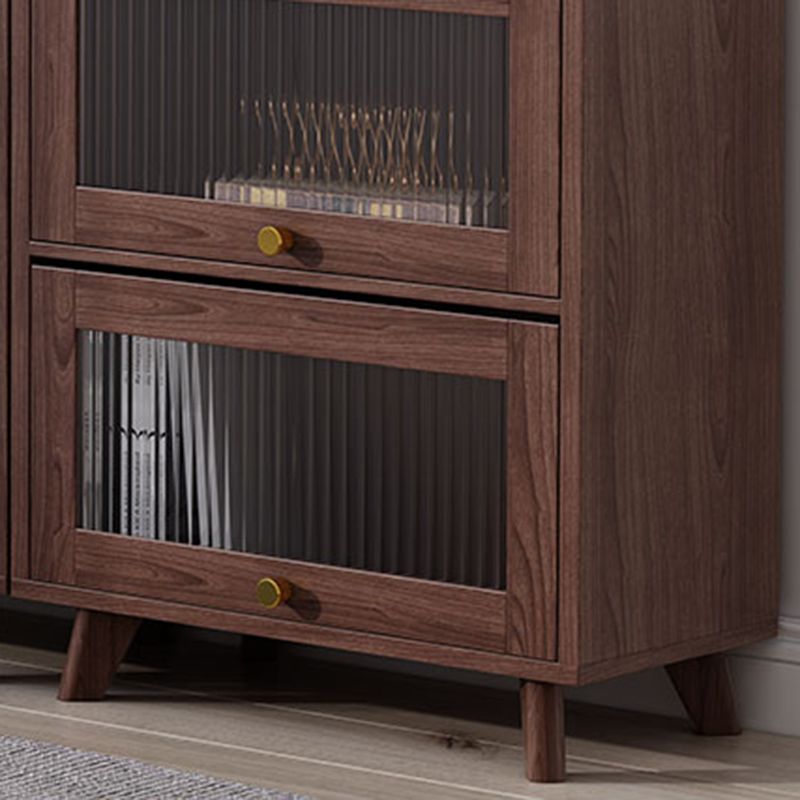 Contemporary Brown / Natural Wooden Cabinet, Rectangle Accent Cabinet