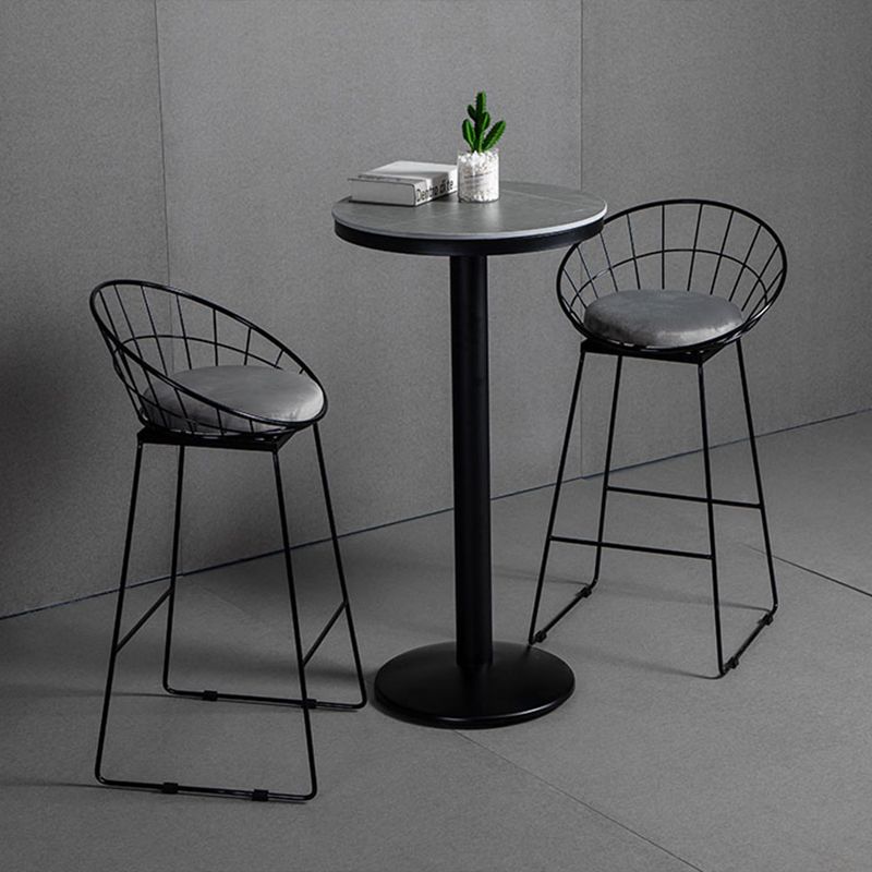 Industrial Stone Bar Table Set 1/3 Pieces Round Counter Table Set for Indoor