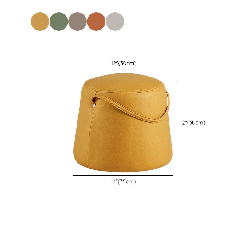 Fabric Standard Stool Modern Style Simple Household Round Footstool