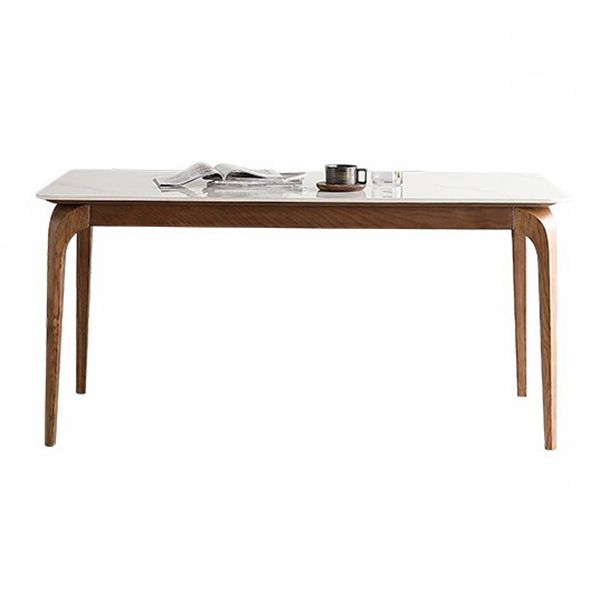 Mesa de madera maciza Mesa Moderna Moderna Mesa Rectangular Sinterizada para comedor para comedor