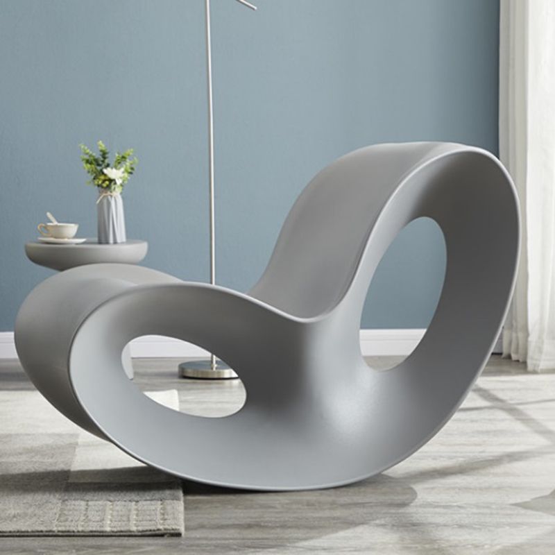 Contemporary Rocking Accent Chair Plastic & Acrylic Rocker Chair