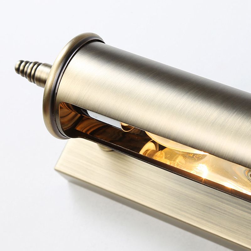 Gold Metal Wall Mounted Lamps Postmodern 1 Blub Wall Sconce for Washing Room