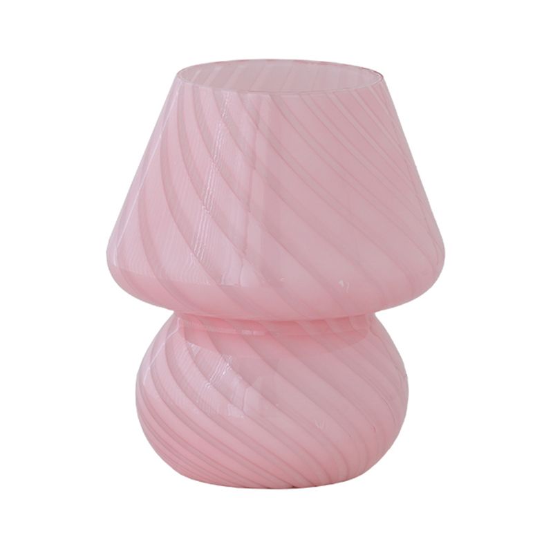 Unique Shape Glass Table Lamp Modern Style 1 Light Table Lamp Fixtures