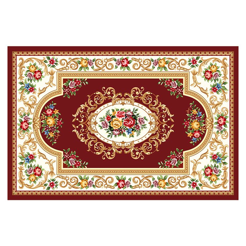 Modern European Carpet Gorgeous Home Decor Carpet Polyester Area Rug with Non-Slip Backing