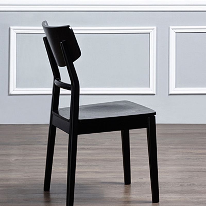Wood Kitchen Dining Side Chair Contemporary Open Back Dining Side Chair