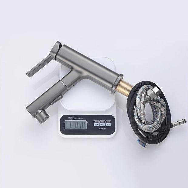 Modern Sink Faucet Pure Color Low Arc Metal Bathroom Sink Faucet
