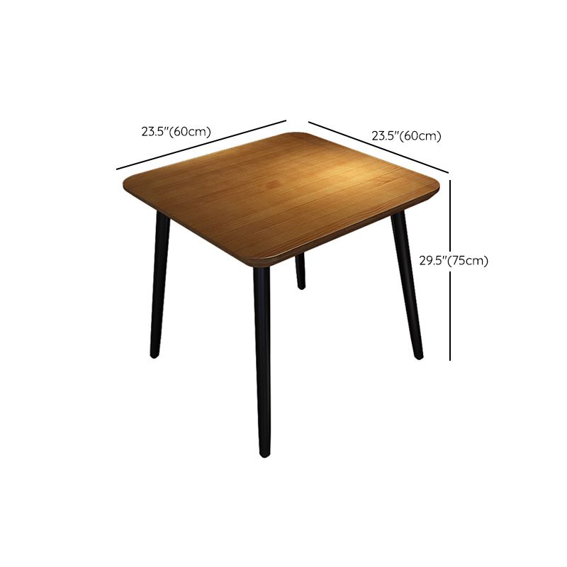 Solid Wood Dining Table for Restaurant Industrial Table with 4 Legs