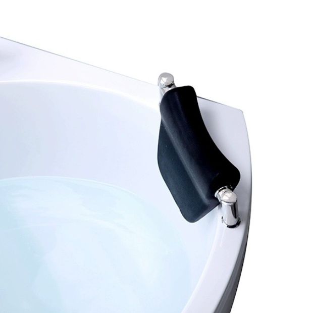 Back to Wall Corner Bathtub Modern Antique Finish Soaking Bath Tub