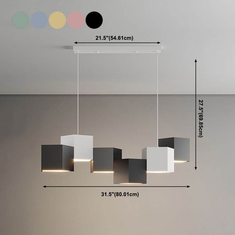 Geometría de estilo moderno Shape Lights Island Lights 6 Light Island Lighting