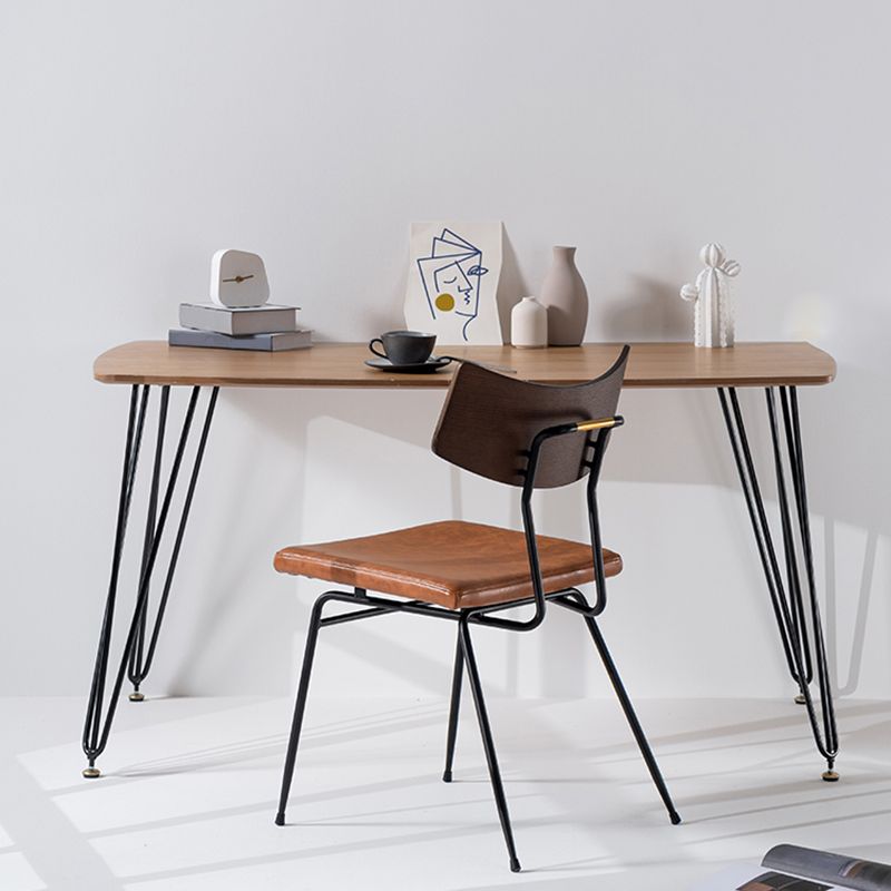 Chaises d'appoint rembourrées style contemporain Chaises d'appoint à dossier ouvert (Ensemble de 2)