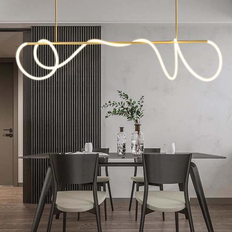 Modern Flexible Dining Chandelier Light Modern Dining Room Pendant Light Fixture