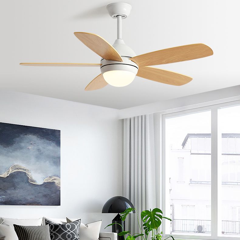 Dome Shape Metal Ceiling Fan Lighting Kids Style 1 Light Ceiling Fan Light