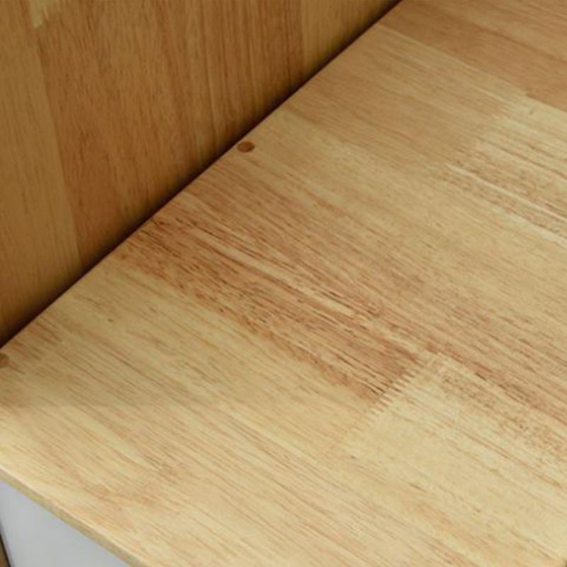 Modern Wooden Accent Chest 15.74" Wide Rubberwood Chest with 5 Drawers