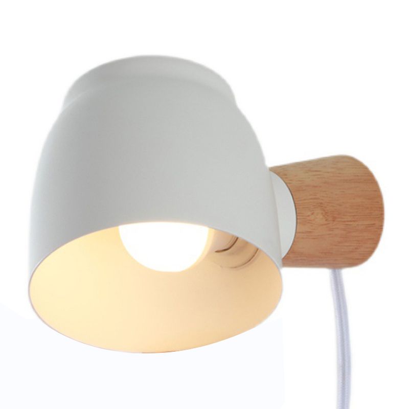 Single Contemporary Black/White/Grey Wall Mounted Sconce LED Wall Light