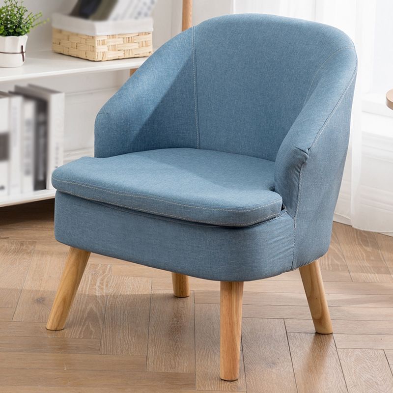 22.04"W*22.04"D Recessed Arms Chair with Basic Four Legs with Tight Back
