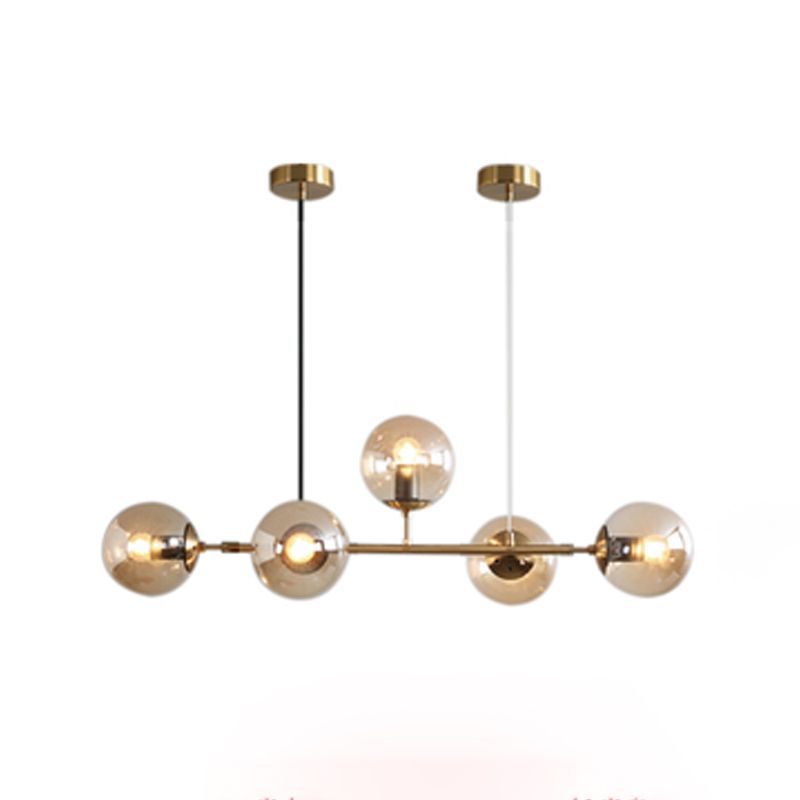 Modern Style Dining Pendant Lamp Kitchen Dining Room Glass Shade Hanging Light Fixture