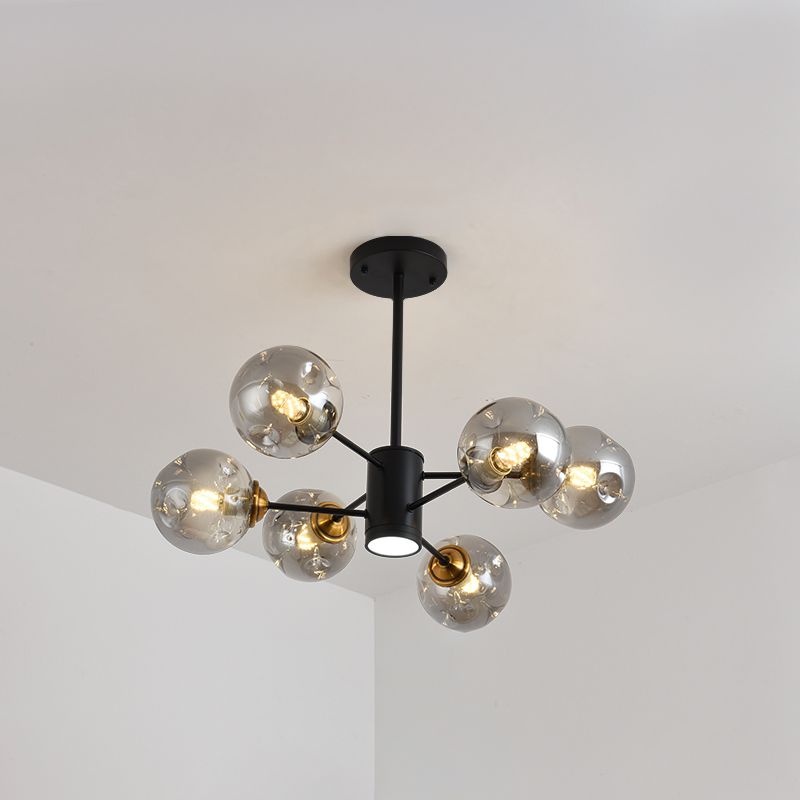 Nordic Modern Pendant Hanging Lights Global Glass Pendant Light for Living Room