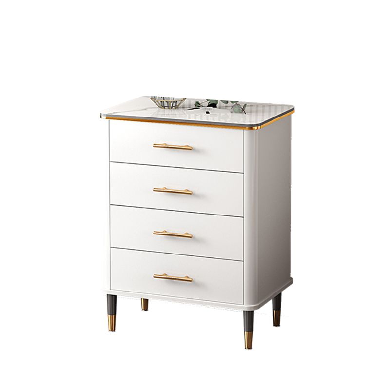 Classic Glam Lingerie Chest Vertical Marble Storage Chest with Drawers for Bedroom