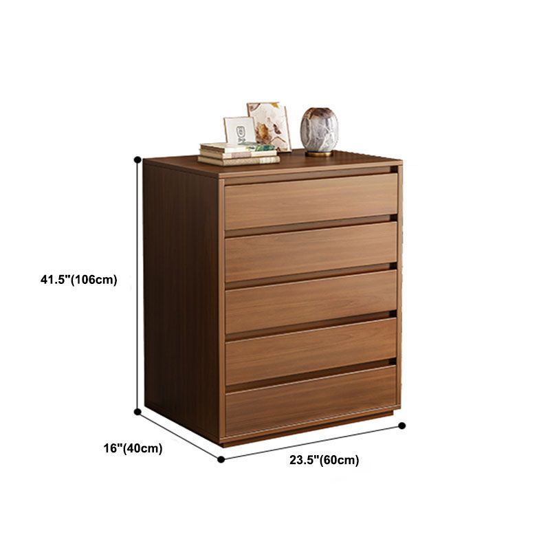 Contemporary Wooden Chest Bedroom Storage Chest with Drawers