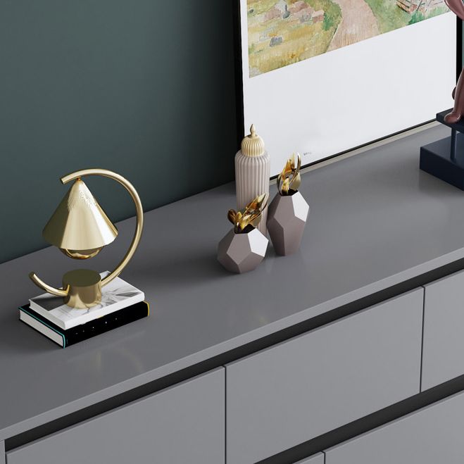 Contemporary Horizontal Double Dresser Wood Storage Chest Dresser for Bedroom