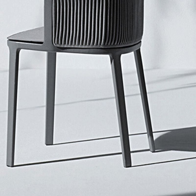 Contemporary Metal Dining Armchair Stacking Dining Side Chairs