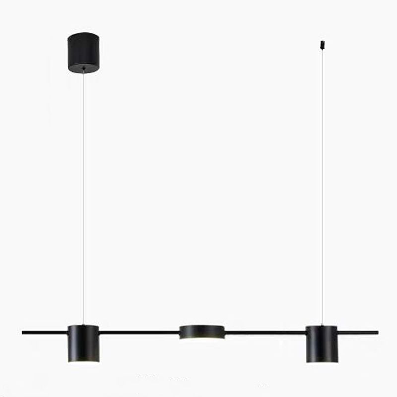 Modern Style Cylinder Shape Island Lights Metal Island Light Fixtures