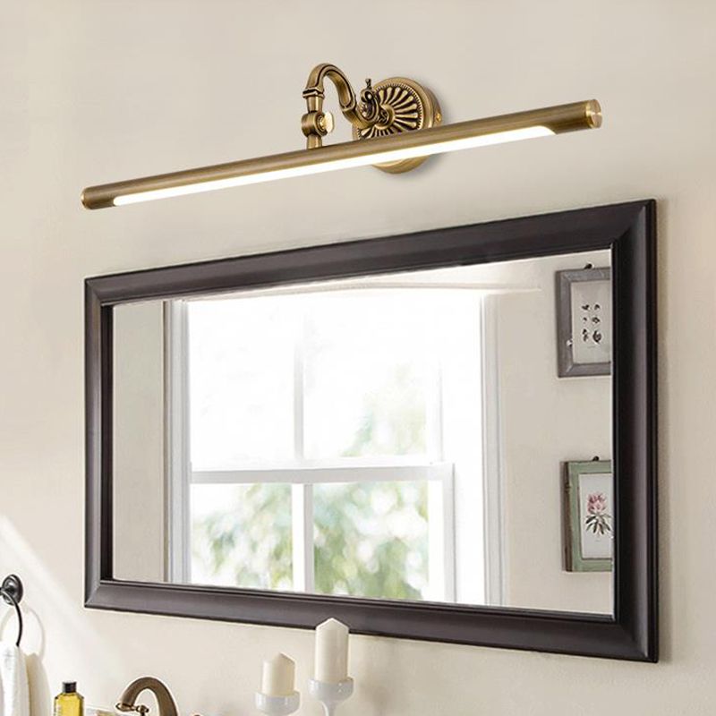 1-Light Mirror Front Light Modern LED Vanity Light with Acrylic Shade for Bathroom