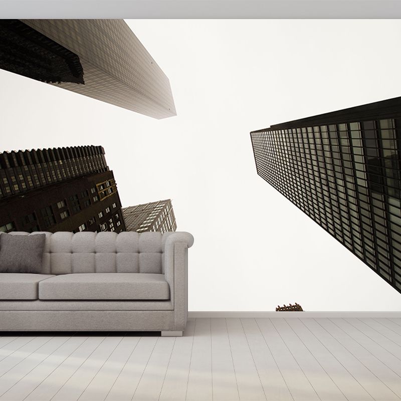 Modern Construction Mural Wallpaper Environmental Room Decoration