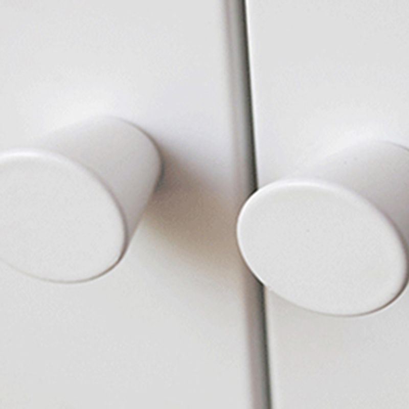 Standard Metal Bookshelf Closed Back 5 Shelves Bookcase with Doors