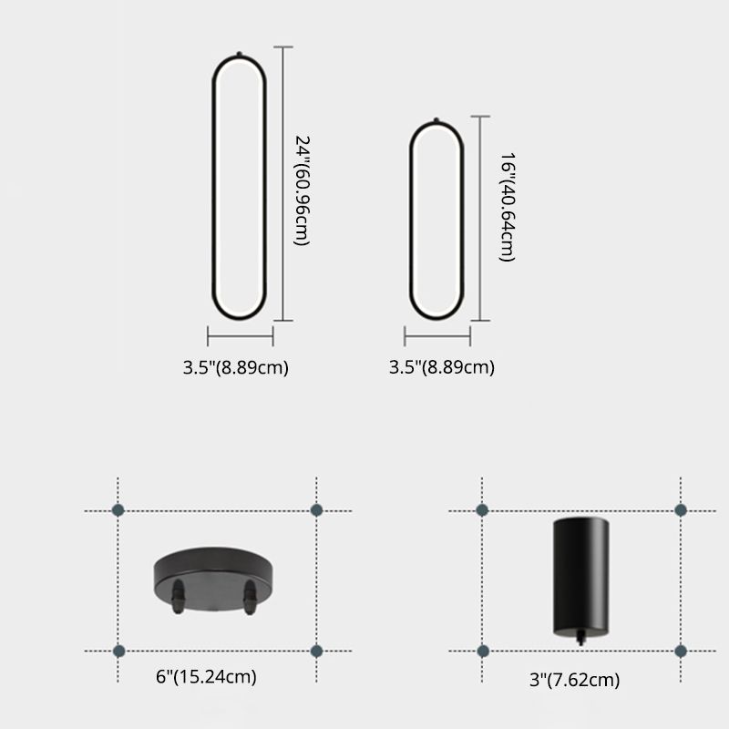 Aluminium -LED -LED Linear anheizt Licht im modernen präzisen Stil Kieselgel Kronleuchter für Wohnzimmer