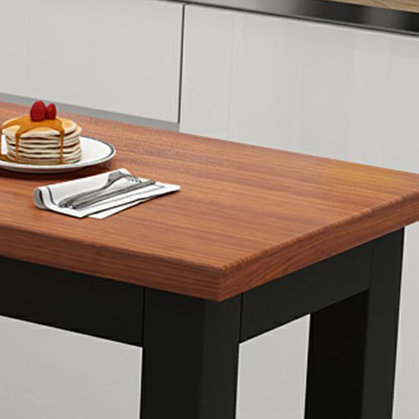 Indoor Wood Trestle Hall/Pub Table Rectangle Footrest Counter Height Dining Table