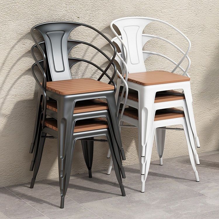 Industrial 1/3/5 Pieces Dining Set Rectangle Wood Dining Table for Courtyard