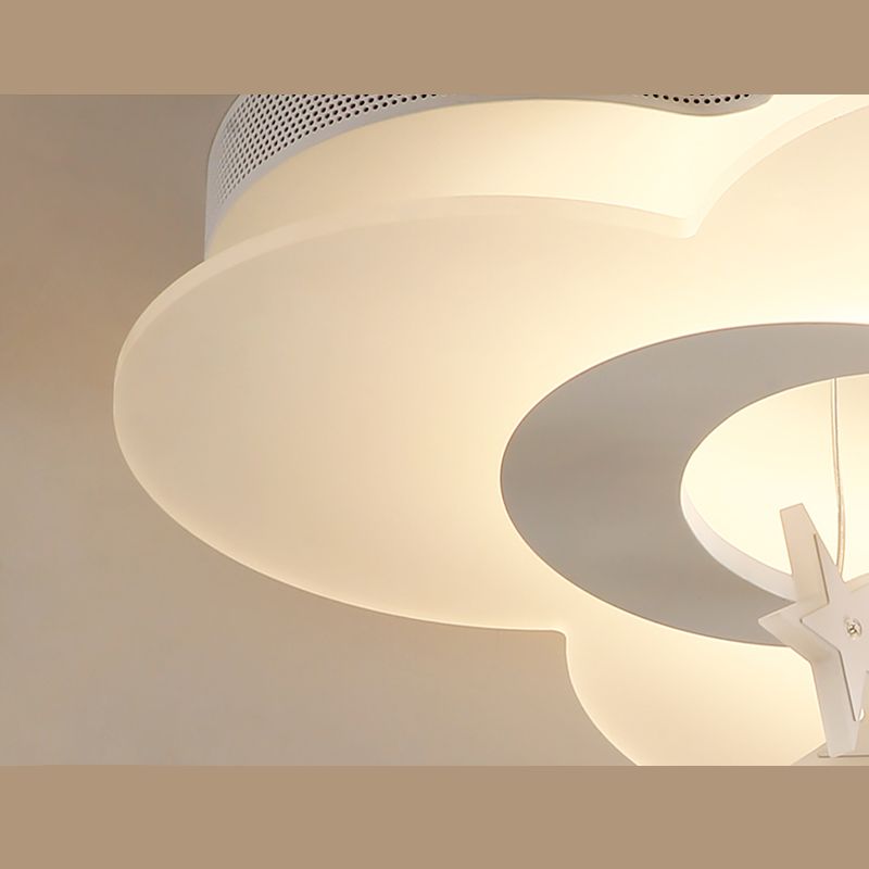Children's Room  Ceiling Light Modern Clouds and Stars Warm Bedroom Boy and Girl Room Eye Protection Lamps