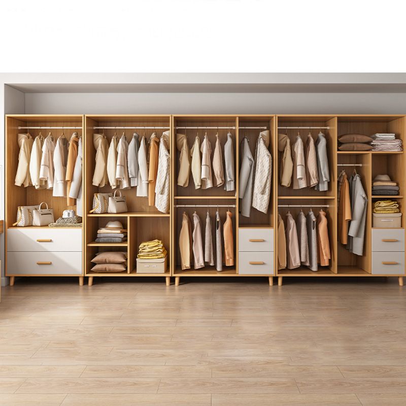Rectangular Wardrobe Cabinet Modern Simple Wooden Wardrobe Cabinet