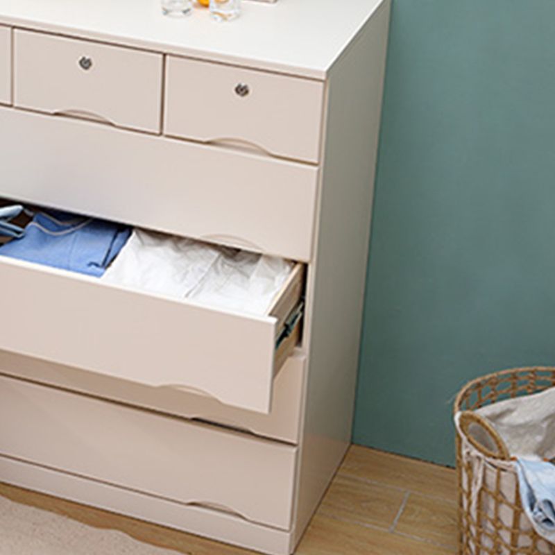 Contemporary Chest Wooden Horizontal Combo Dresser with Drawer