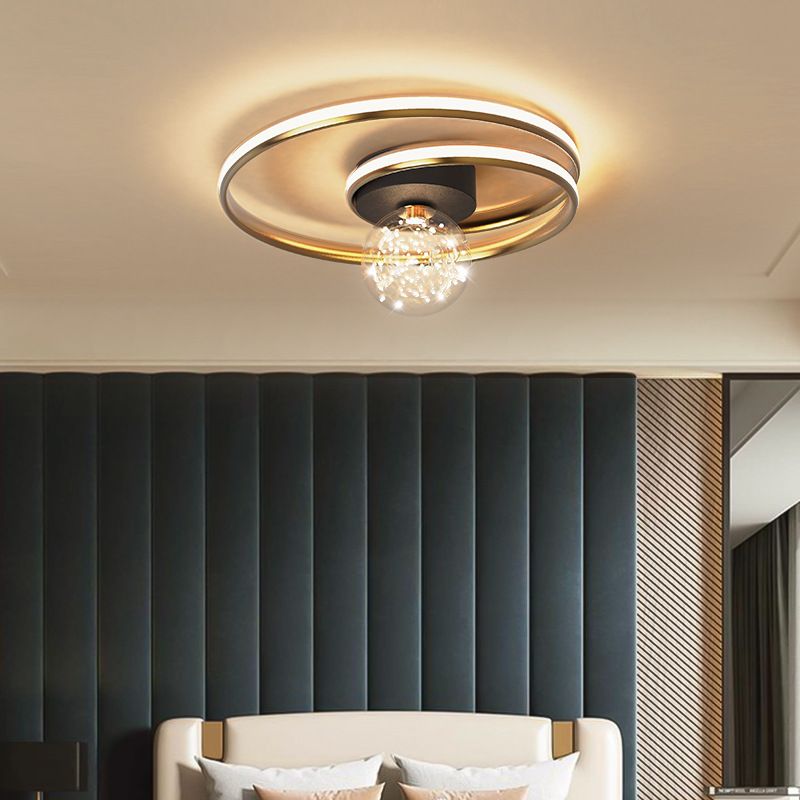 Metalen Starry Plafond Opgezette Licht Moderne Stijl LED Gouden Plafond Mount Lamp