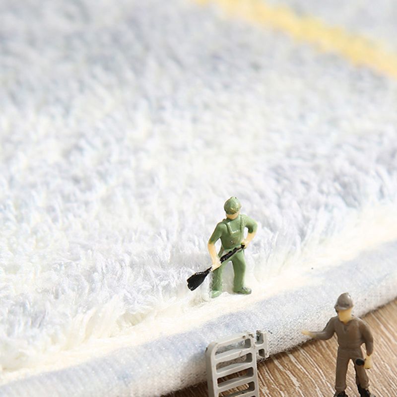 Modern Indoor Rug Contrast Panel Polyester Area Rug Non-Slip Backing Carpet for Bedside