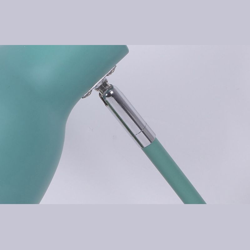 Lámpara de mesa de tono de domo de estilo macarrón nórdico Diseño de brazo ajustable de metal Luz de noche de 1 luces
