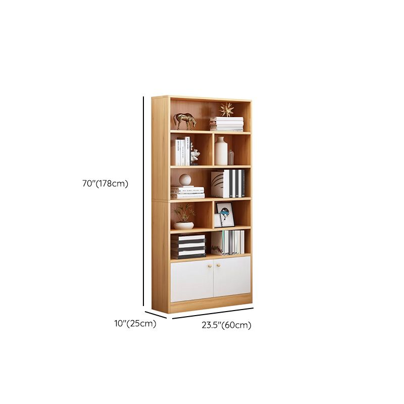 Contemporary Wooden Accent Cabinet with Shelves Storage Cabinet