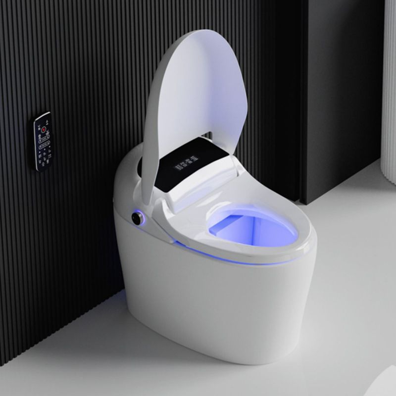 Modern Ceramic Flush Toilet White Urine Toilet with Heated Seat for Washroom