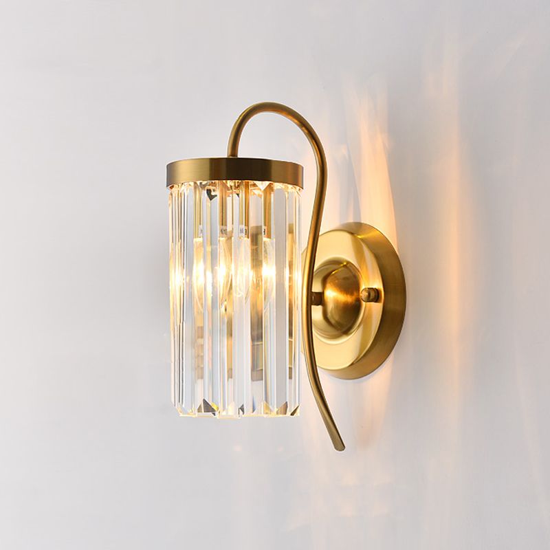 Luz de pared de estilo moderno Diclas de pared de sombra de cristal creativa para dormitorio para dormitorio