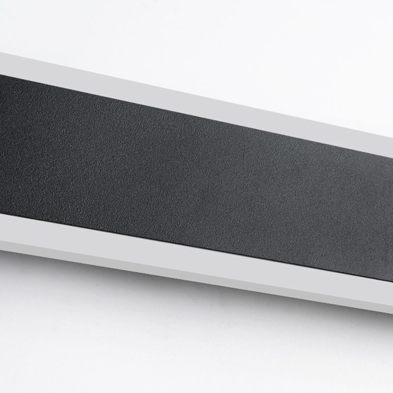 Sombra lineal matones de metal mate moderna iluminación de montaje de pared de luz simple