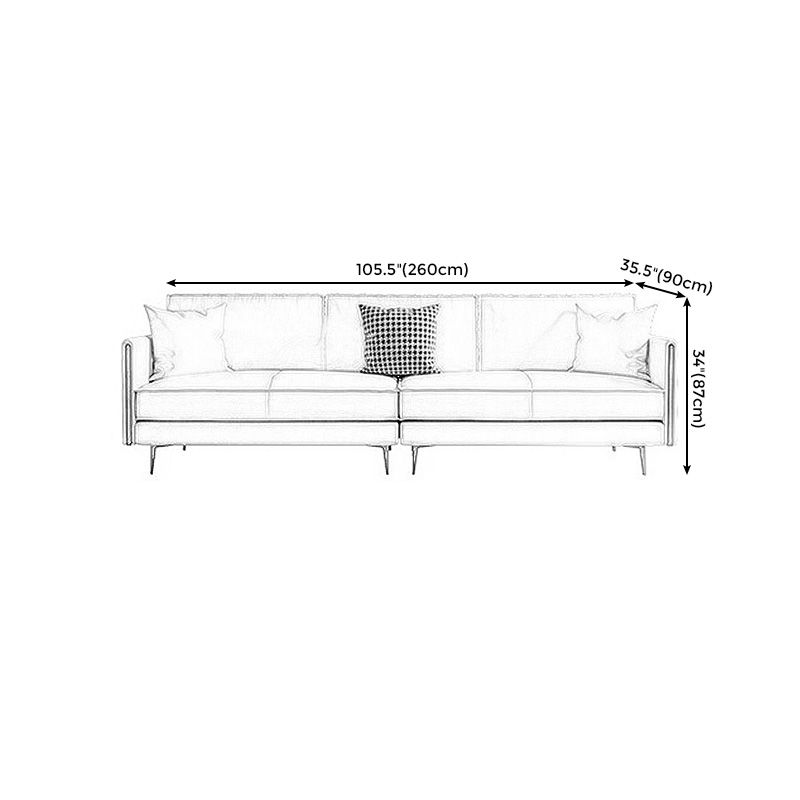 Braccio ad incasso beige cuscino posteriore divano vera in pelle originale resistente alle macchie