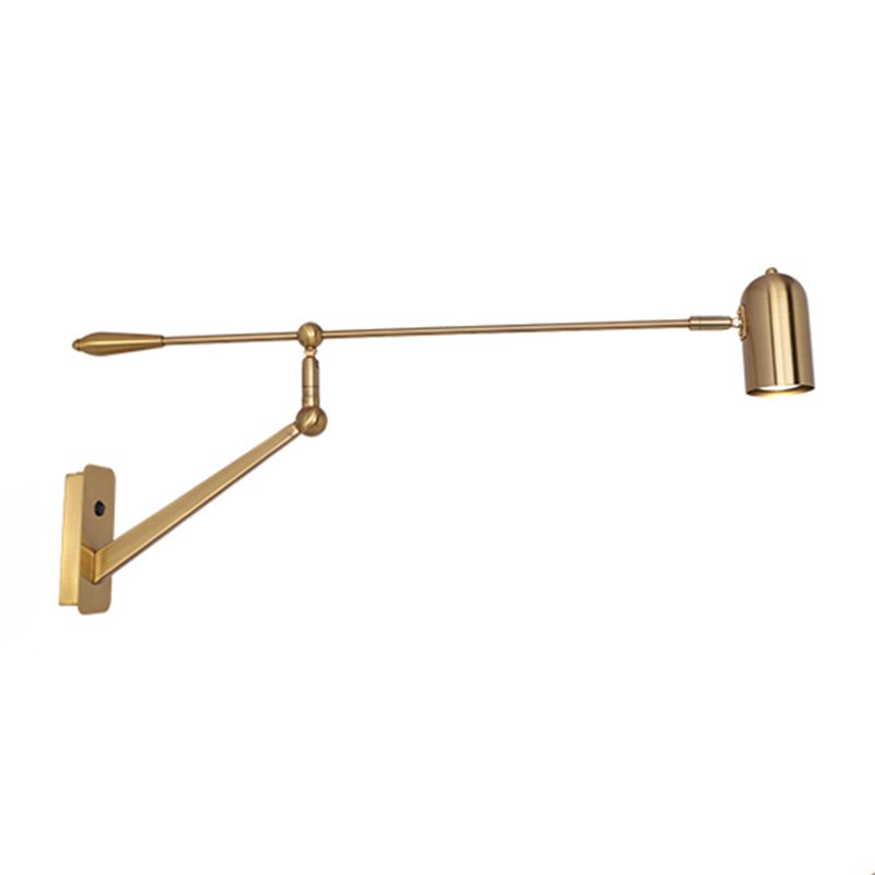 Moderner Stil Verstellbarer geometrische Wandlampe Metall 1 Leichte Wandmontagelampen